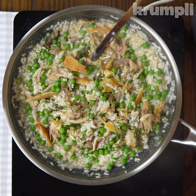 Smoked Mackerel Risotto Process Shot 5 of 6