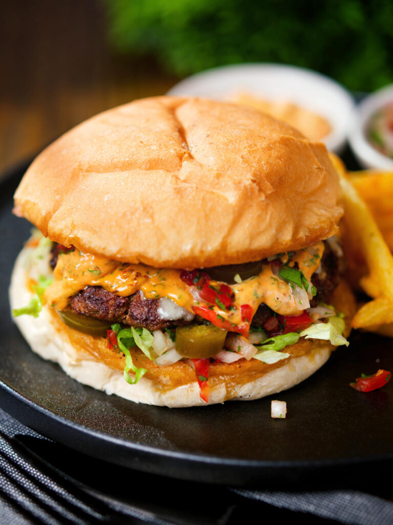 Mexican Beef Burger with Salsa Fresca - Krumpli