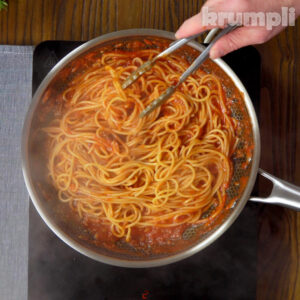 Tomato and Anchovy Pasta Process Shot 4 of 5