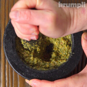Pesto Alla Trapanese Process Shot 4 of 5
