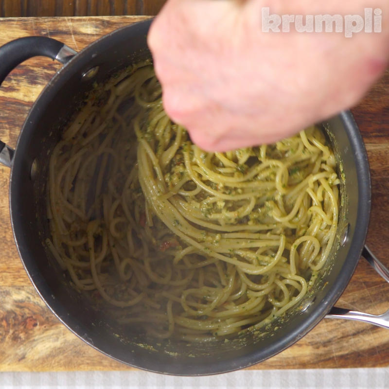 Pesto Alla Trapanese Process Shot 5 of 5