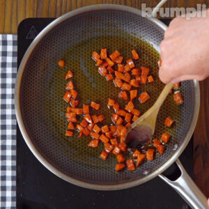 Chorizo and Leek Pasta Process Shot 1 of 6