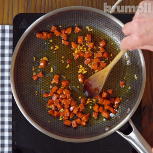 Chorizo and Leek Pasta Process Shot 2 of 6