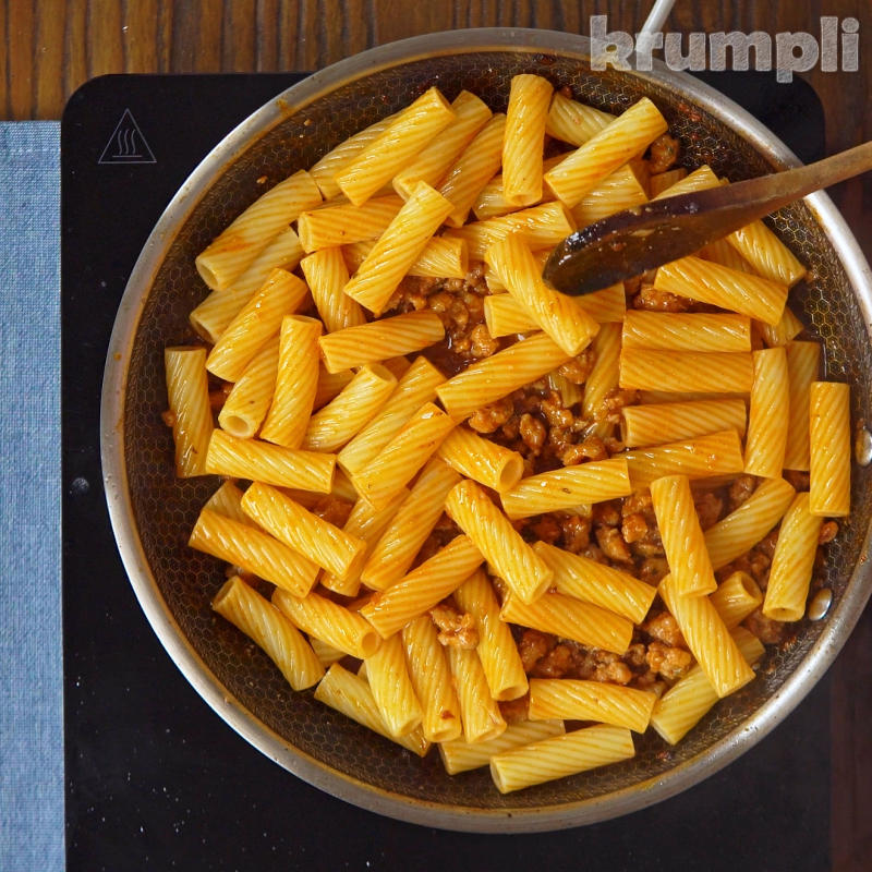 Gochujang Sausage Pasta Process Shot 5 of 6