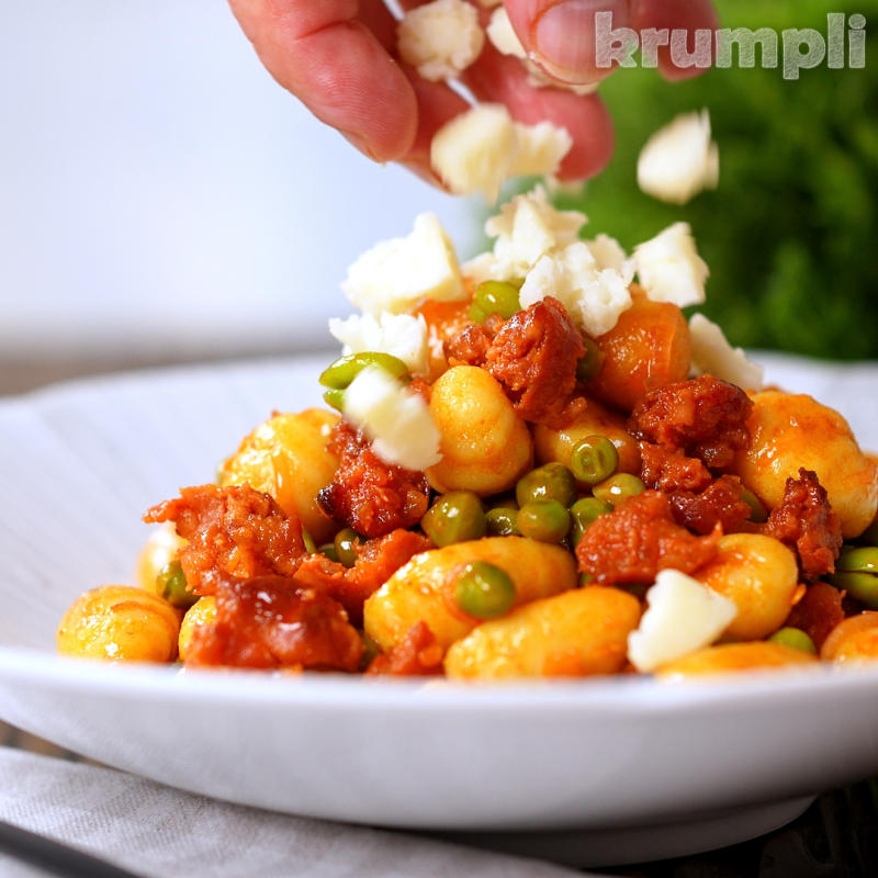 Chorizo Gnocchi Process Shot 4 of 4