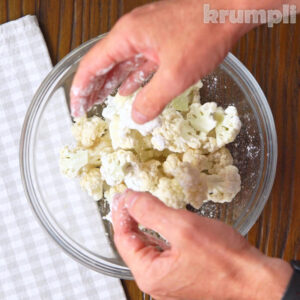 Salt and Pepper Cauliflower Process Shot 2 of 5