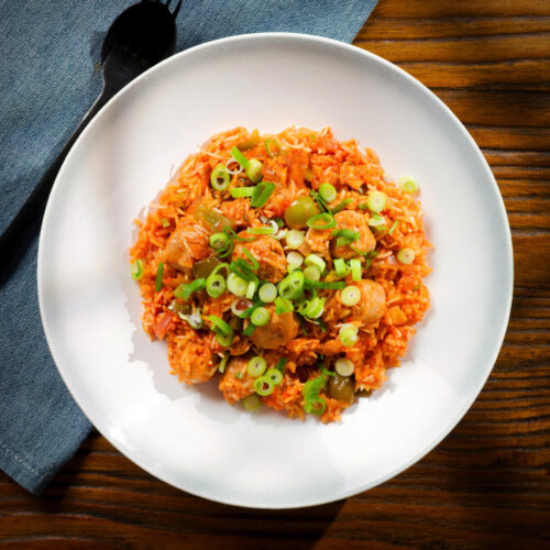One-Pot Spicy Sausage and Rice - Krumpli