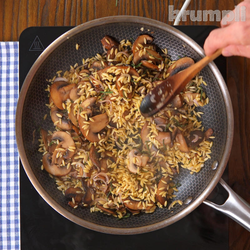 Mushroom Orzo Process Shot 3 of 5